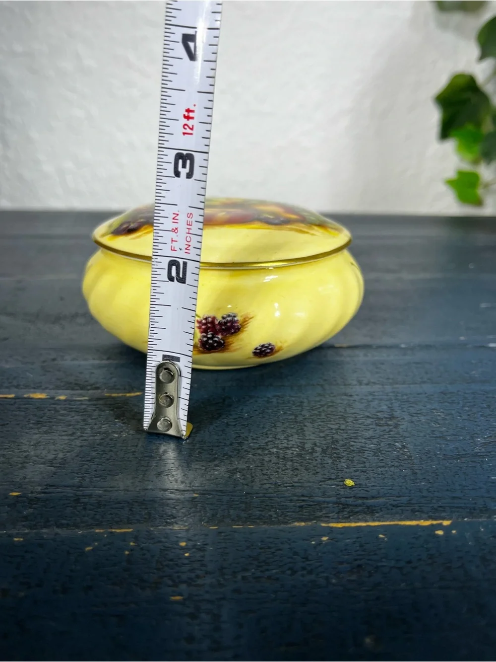 Vintage “Orchard Gold” by Aynsley Fine English Bone China Trinket Box
